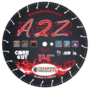Diamond Products A2Z Core Cut Vacuum Bonded General Purpose Blade
