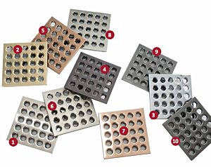 FinPan Drain Grates for ProPan and PreFormed Shower Pans