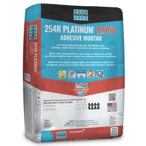 Laticrete 254R Platinum Rapid Modified Thin-Set Mortar - 25 lb bag - White