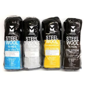 Mercer Abrasives Steel Wool Pads - 16 Pack