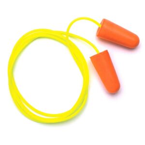 Pyramex DP1001 Orange Disposable Corded Earplugs - 100 Per Box