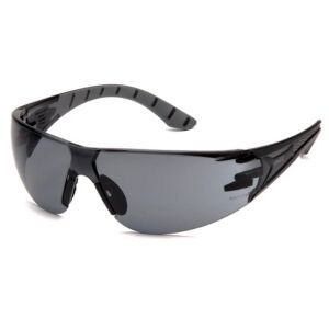 Pyramex Endeavor Plus Frameless H2X Anti-fog Safety Glasses - SBG9620ST Black and Gray Temples w/ Gray Lens