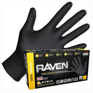 SAS Safety Raven Extended Cuff Disposable Glove Box of 50