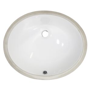 MasterSink P205 Undermount White Porcelain Sink 18.25