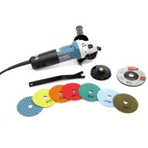Makita 9565CV Grinder/Polisher  - Deluxe Dry Polishing Kit