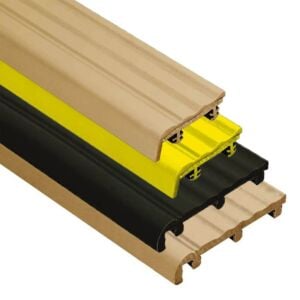 Schluter TREP-SE-S-B PVC Plastic Stair Nose Tile Edging Trim - Tread Replacement