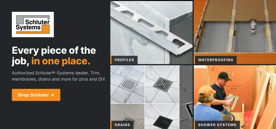 Schluter-Systems: profiles, waterproofing, drains and shower systems